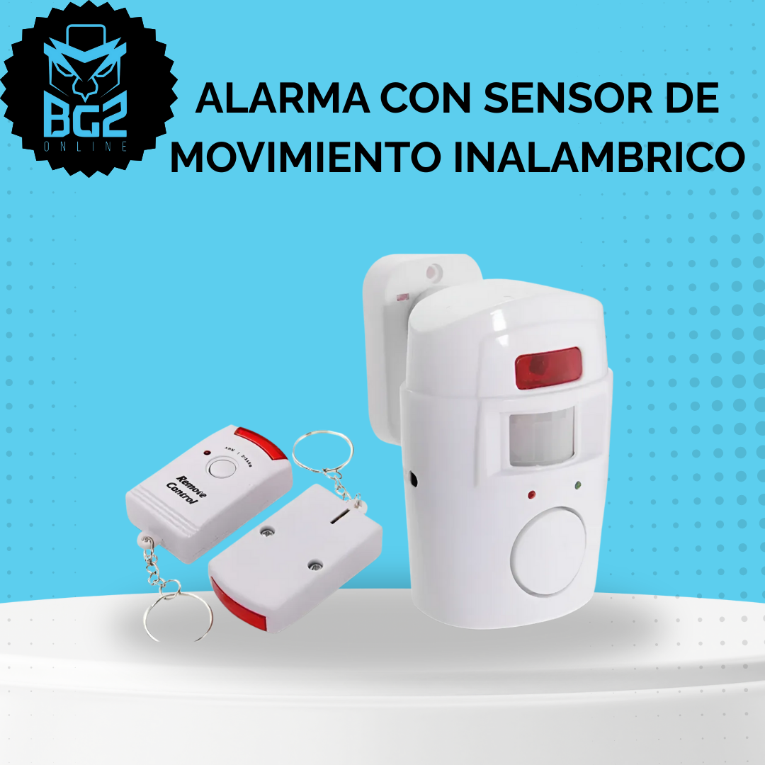 ALARMA CON SENSOR DE MOVIMIENTO INALAMBR